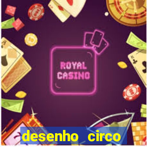 desenho circo digital para colorir